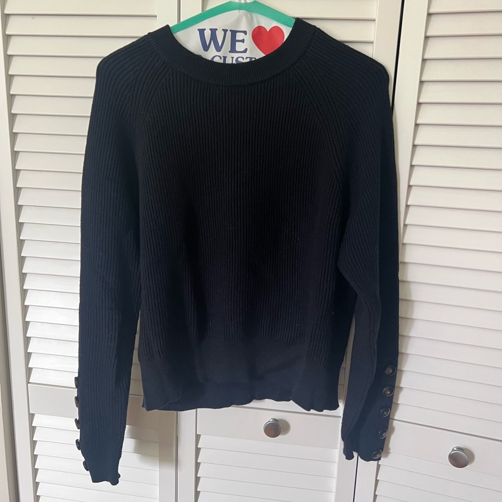 Sezane Navy Sami Sweater